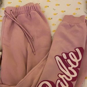 Pink Barbie Sweatpants